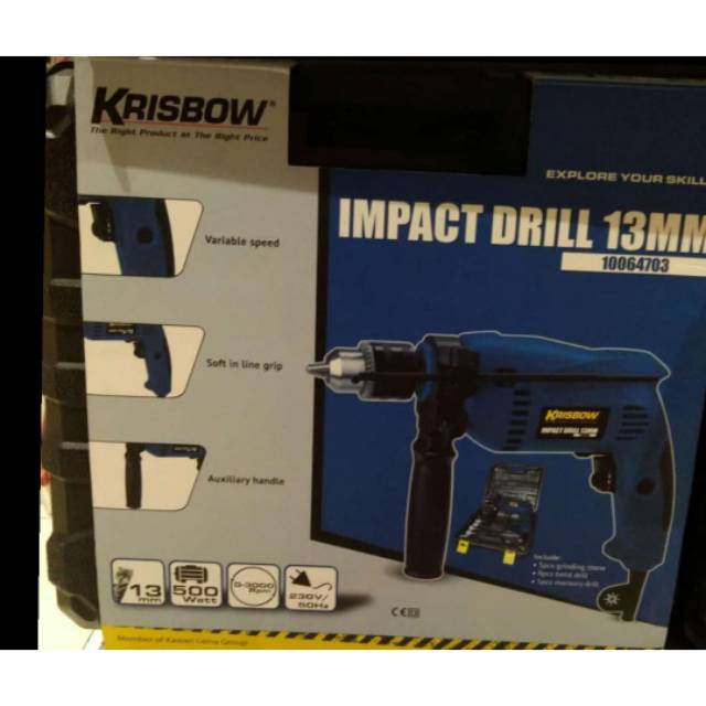 Krisbow impact drill discount 13mm