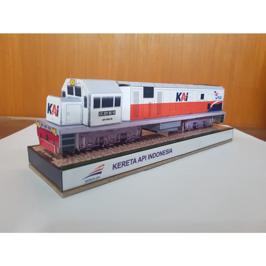 Jual Miniatur Papercraft Kertas Kereta Api Indonesia CC201 | Shopee