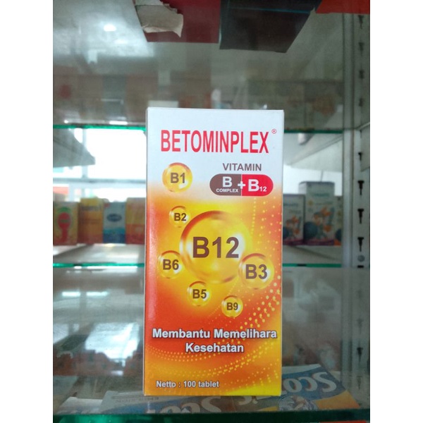 Jual BETOMINPLEX VITAMIN B COMPLEX + B12 BOTOL | Shopee Indonesia