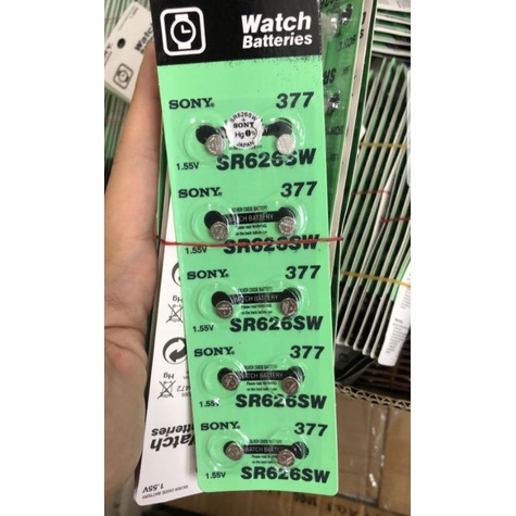 Sony Murata Batteria Pila 1,55v 377 Sr626sw Per Orologio Orologi - Foto 7