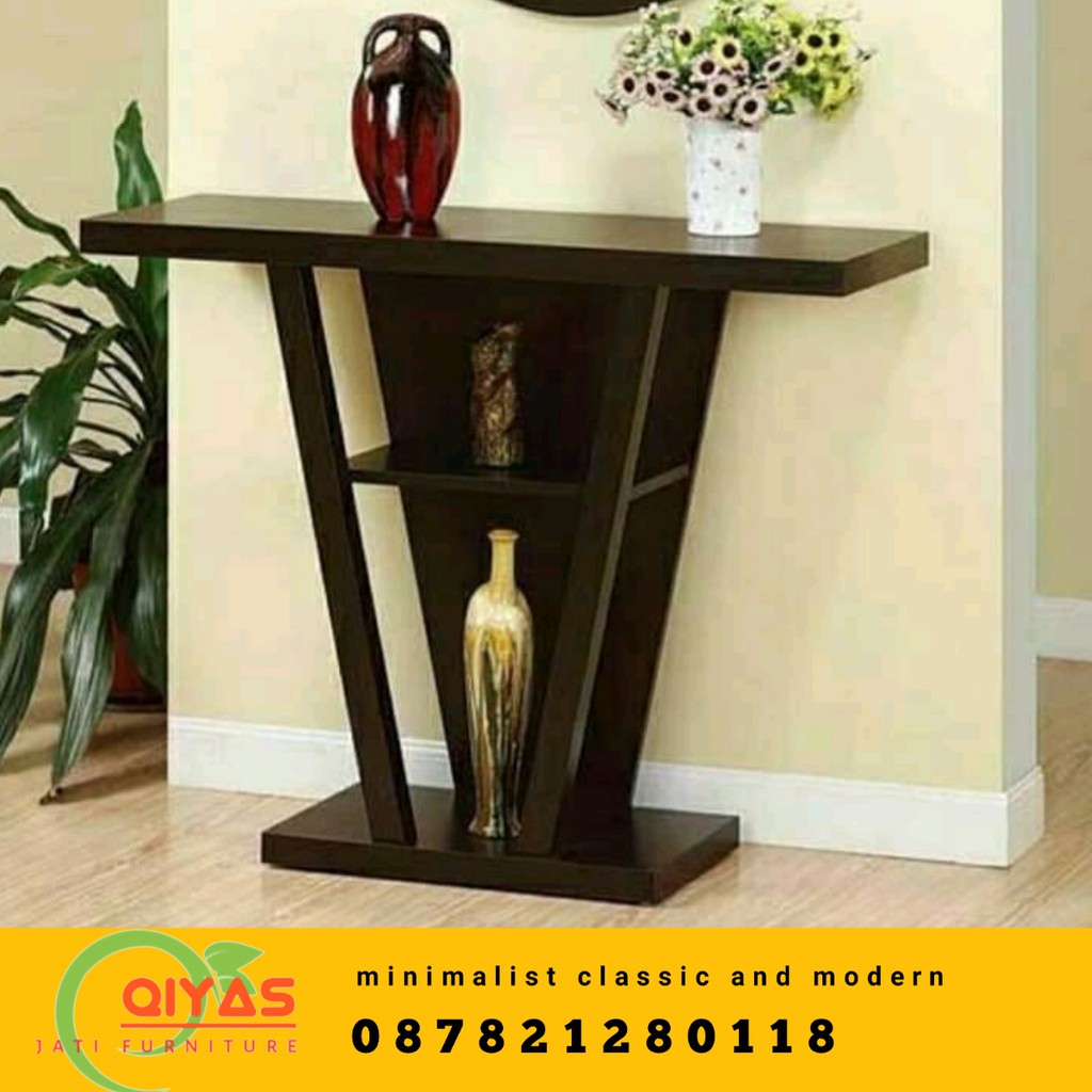 Jual Side Table Meja Konsol Console Table Meja Konsul Minimalis Kayu Jati Ukuran X X Cm