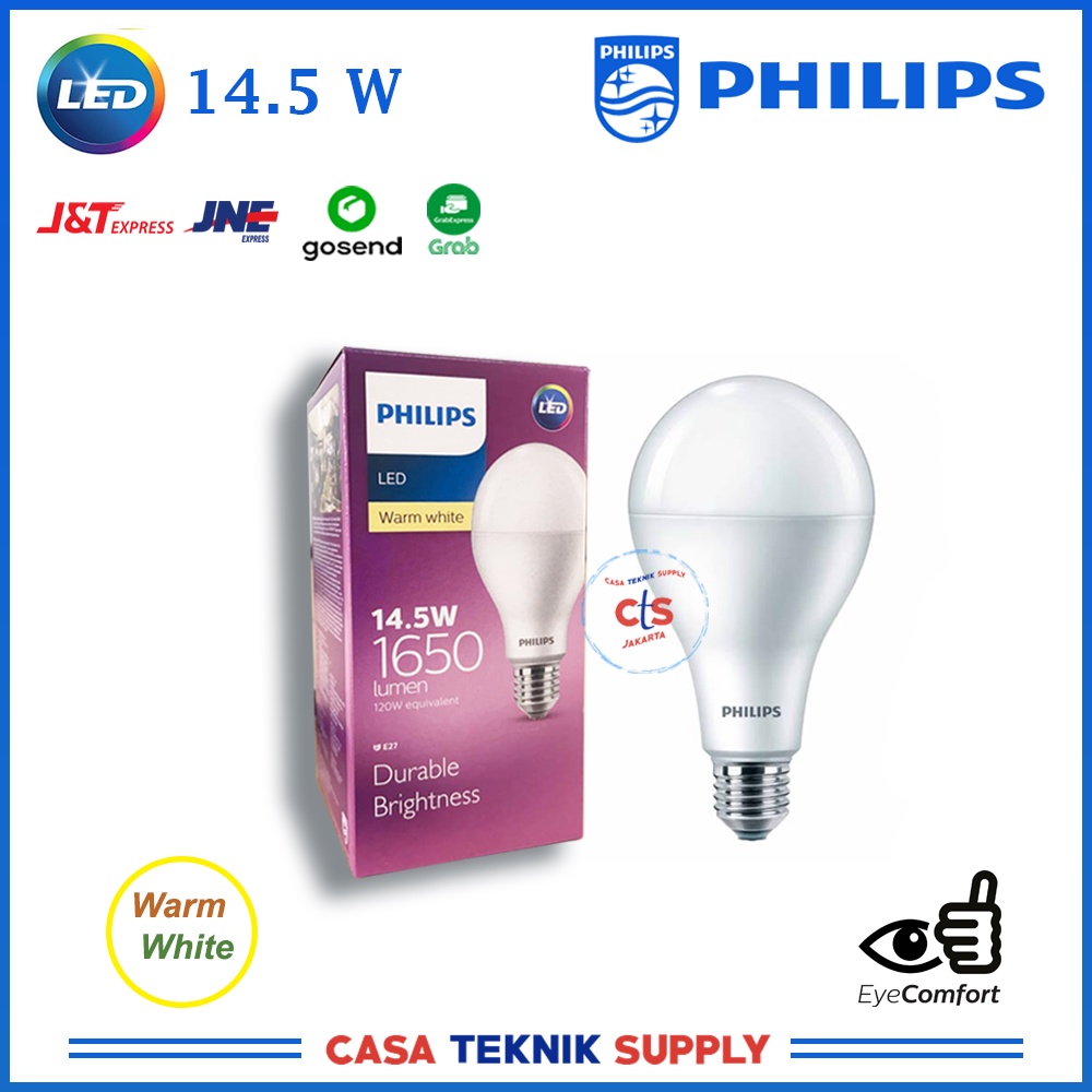 Jual Lampu LED Philips 14,5 Watt Kuning/Warm White (14,5W 14,5 W 14 ...