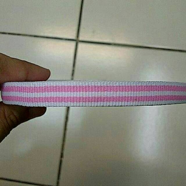 Jual 1 Roll Bis Ukuran 1cm Putih 2 Garis Pink | Shopee Indonesia