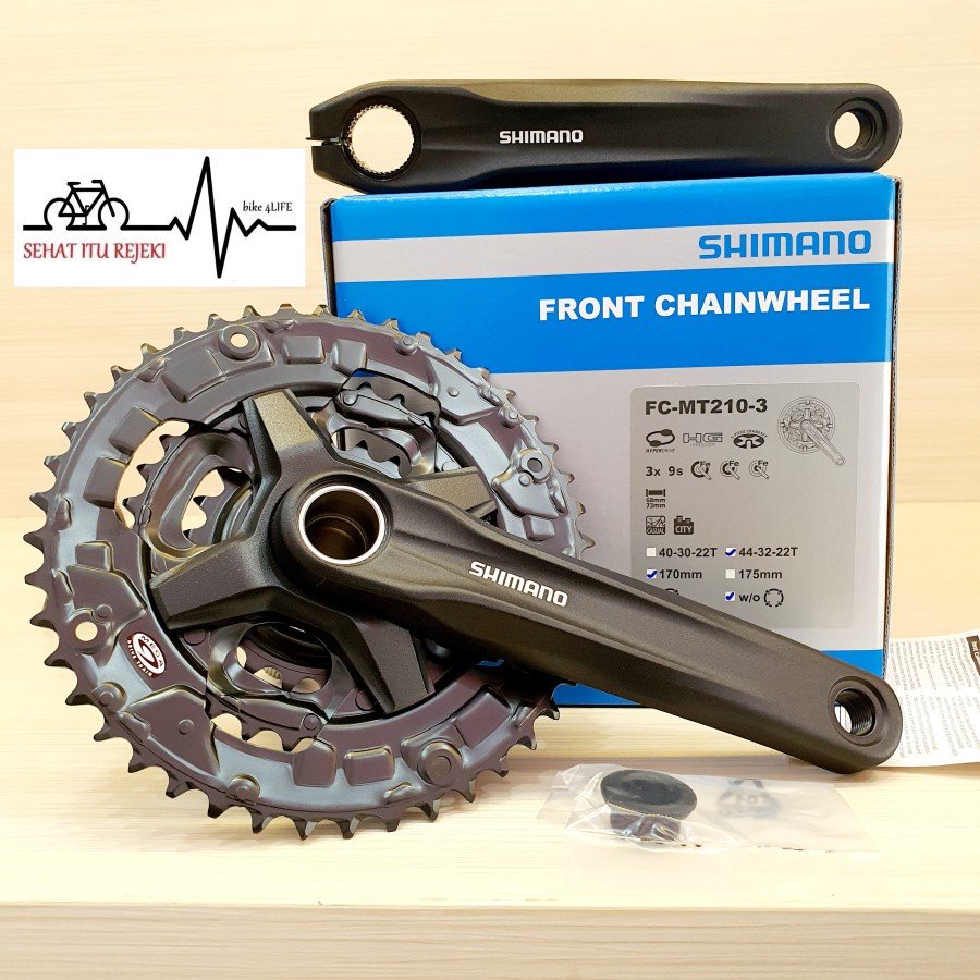 bicycle crankset shimano alivio triple crankset