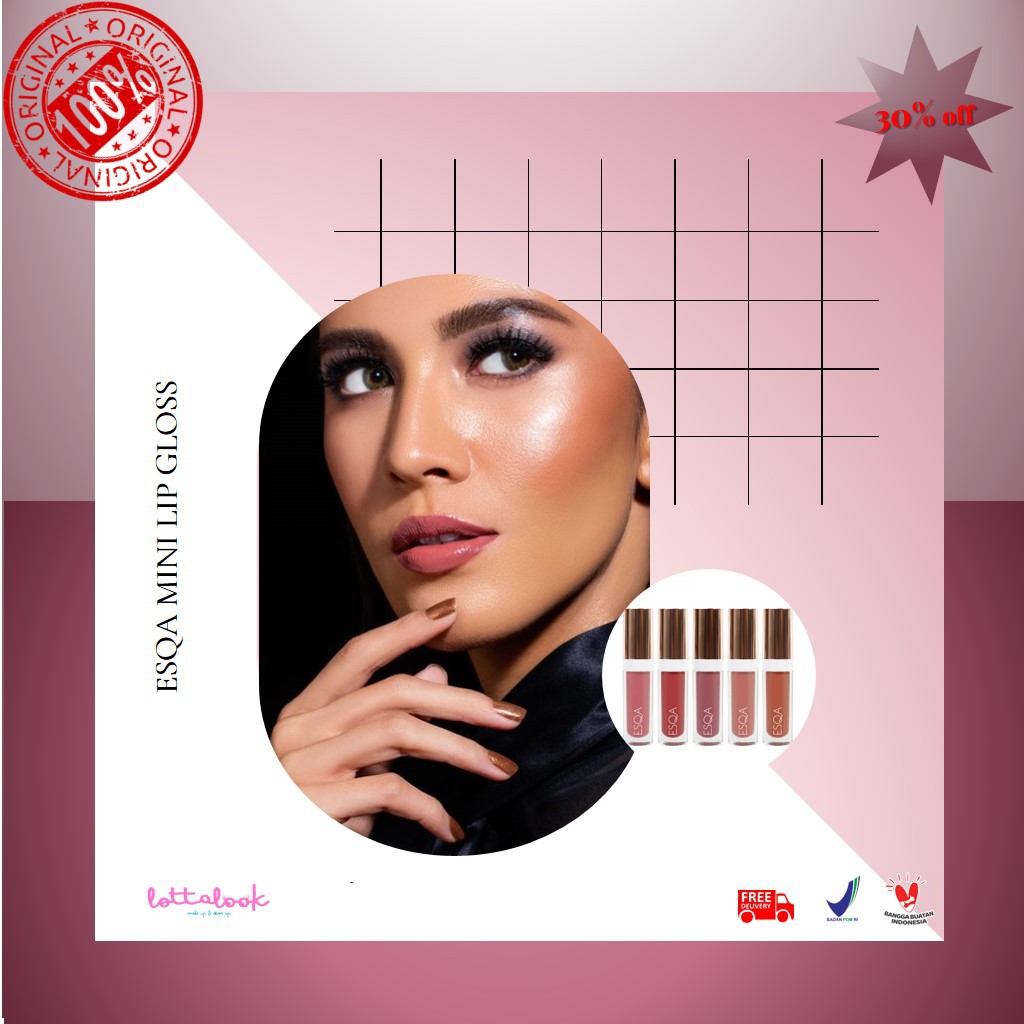 Jual ESQA MINI LIP GLOSS JAKARTA DUBAI TOKYO LONDON SIDNEY (FREE