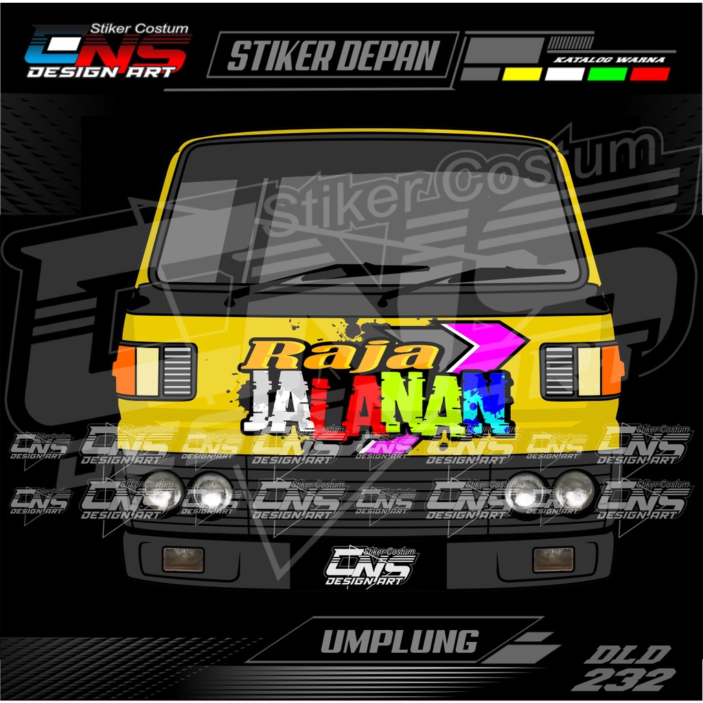 Jual Stiker Kabin Depan TRUK TEPAK / UMPLUNG RAJA JALANAN Custom Bisa ...