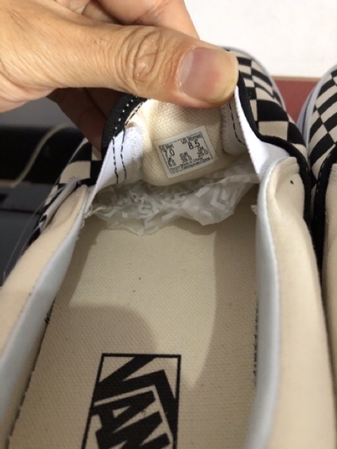 Sepatu vans slip on checker board original 100 BNIB made in china