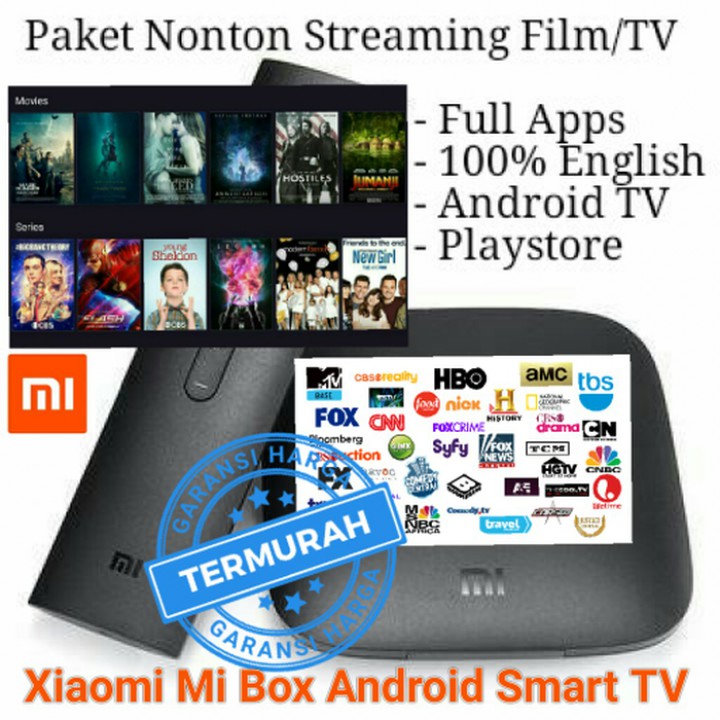 Jual XIAOMI Android TV Mi Box 3S FULL KODI APPS 100 Persen English ...