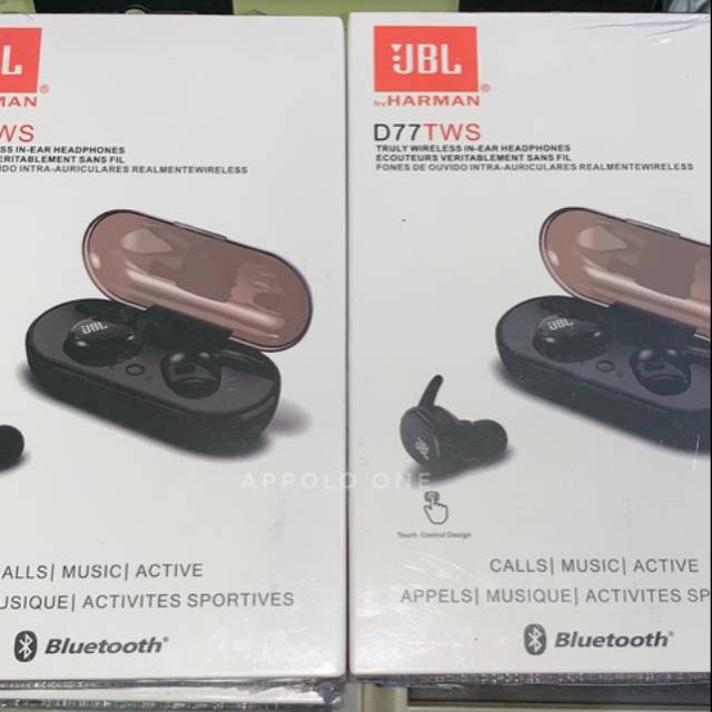 Headset bluetooth d77 tws new tsw4 sisa merah