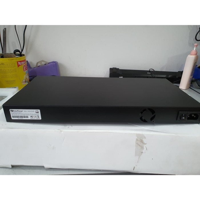 Jual EverFocus ESM316T002R 16-Port High PoE Gigabit Managed Switch ...