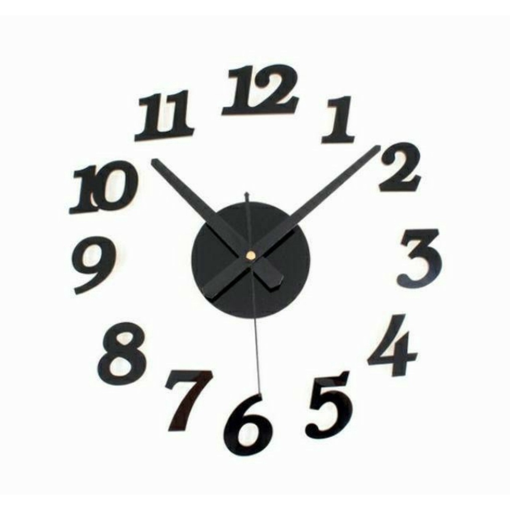 JAM DINDING TEMPEL ANALOG - 3D DIY MODERN CLOCK 7 MODEL - BDC
