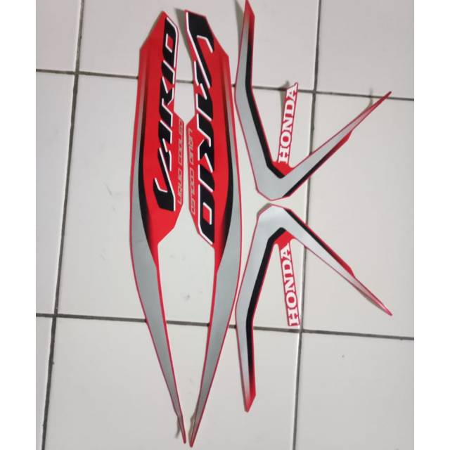 Jual Stiker striping Honda Vario 125 2019 merah | Shopee Indonesia