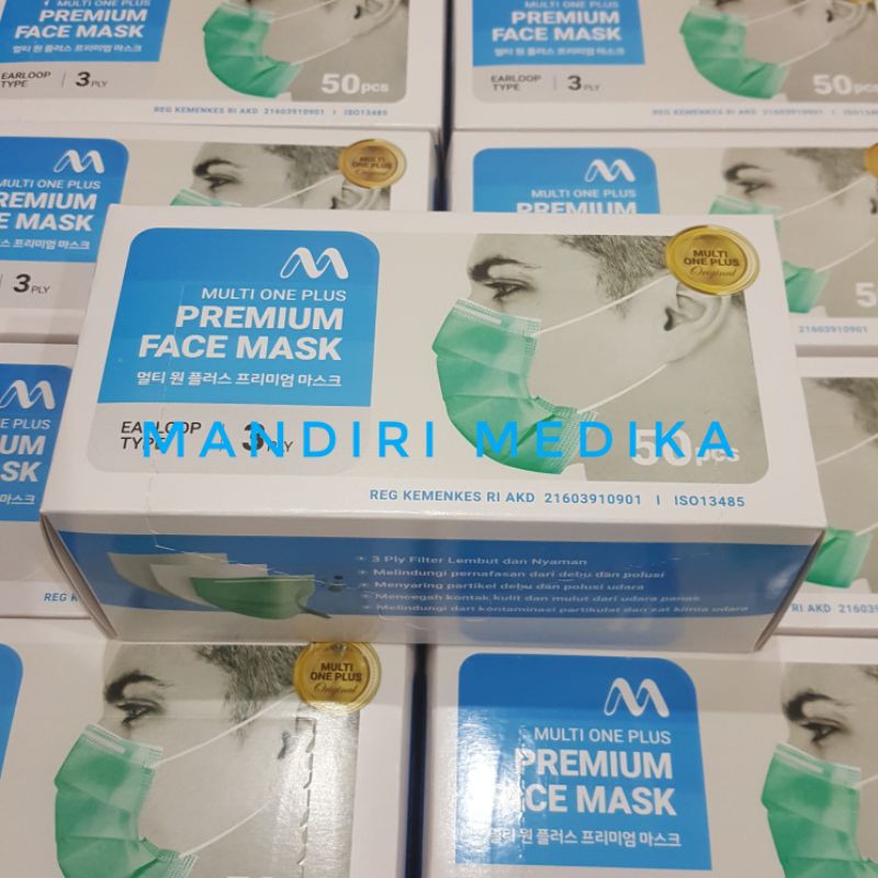 Jual Masker Medis 3 Ply Original Multi One Plus | Shopee Indonesia