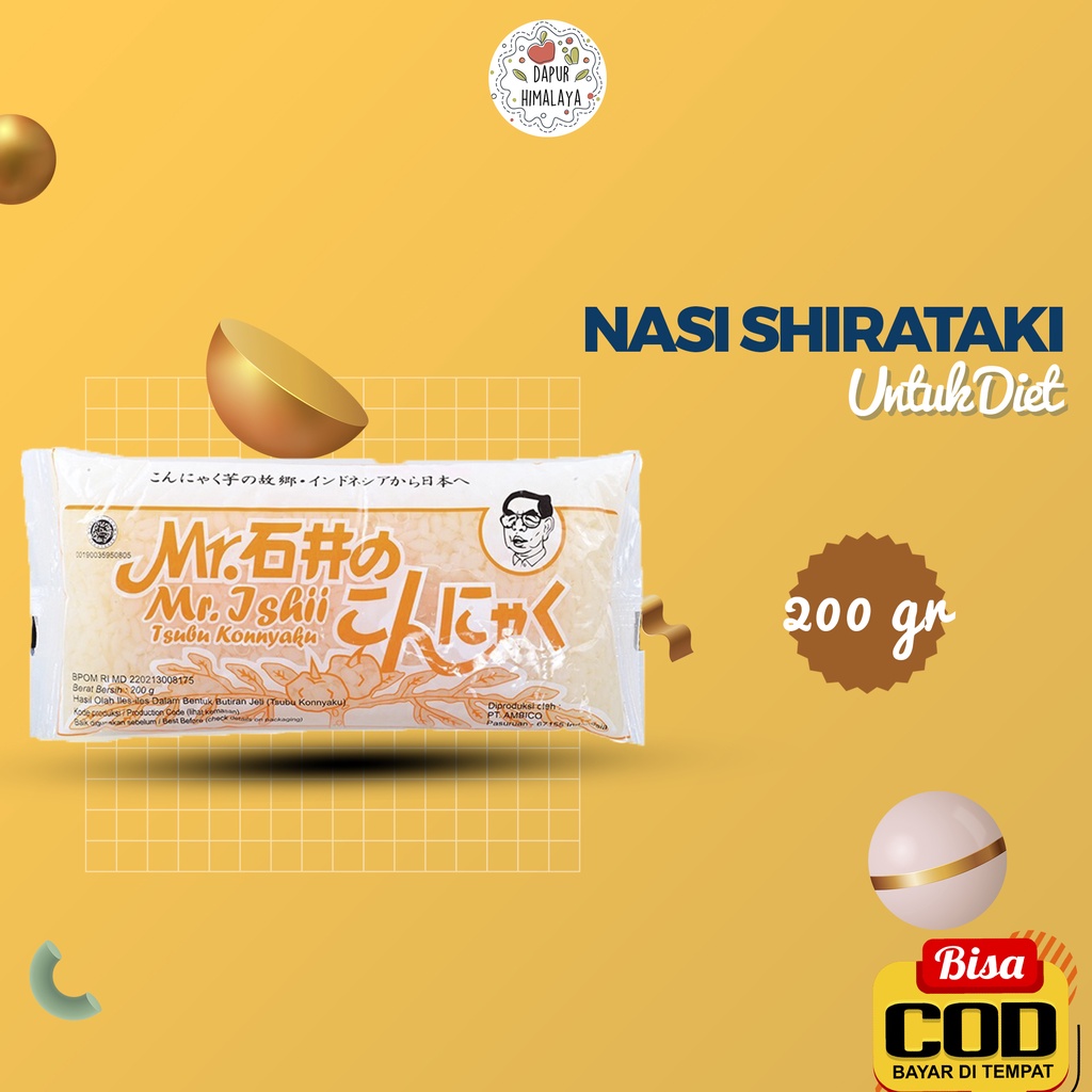 Jual BERAS SHIRATAKI 200GR BASAH NASI SIRATAKI RICE TSUBU UNTUK DIET