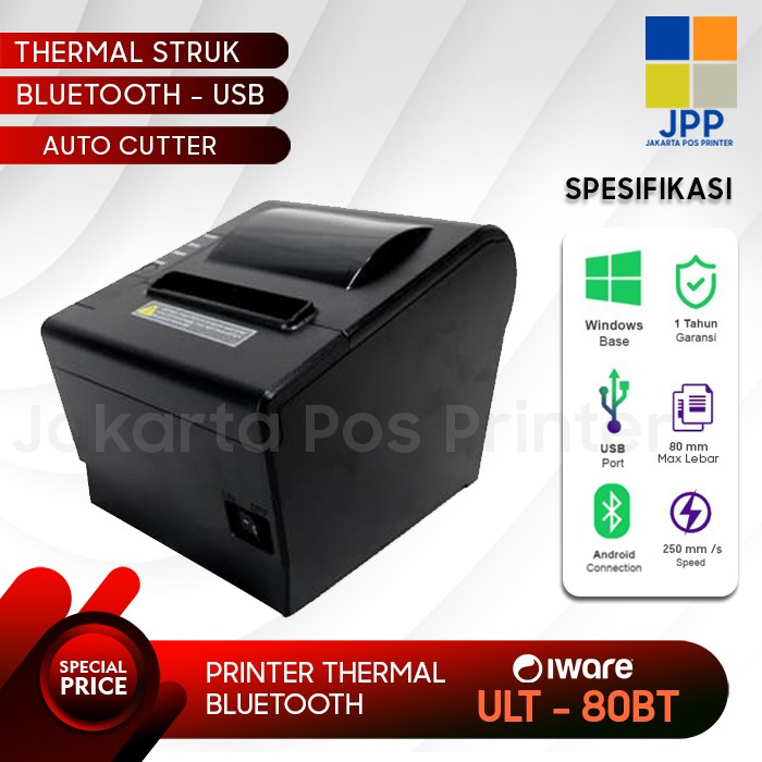 Jual Printer Kasir Thermal Bluetooth Usb Mm Ultron Ult Bt Auto