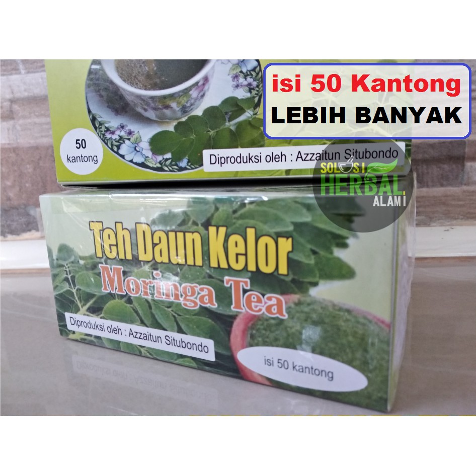 Jual Teh Celup Daun Kelor Isi Kantong Anti Kanker Diabetes Tingkatkan Imunitas Dan