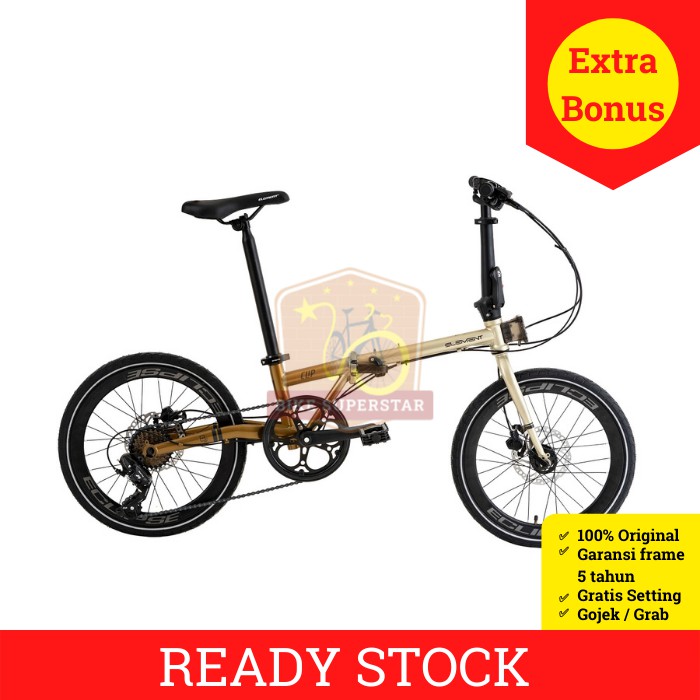 Jual Sepeda Lipat 20 Inch Element Clip Chromoly 8 Speed Cakram Hidrolik ...