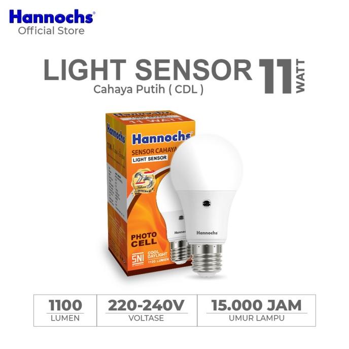 Jual Promo Lampu Hannochs Lampu Led Light Sensor Sensor Cahaya Watt Cahaya Putih Limited