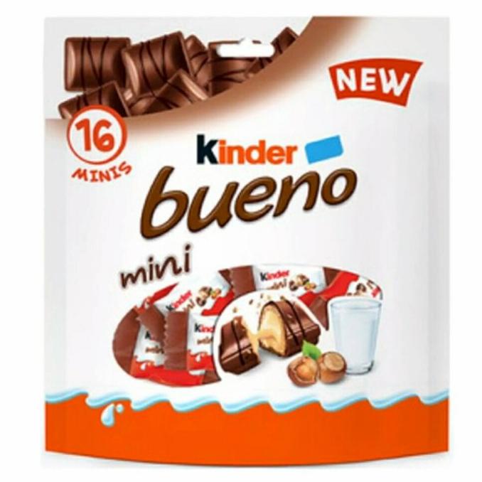 Jual Kinder Bueno Mini 16 Minis 86.4g Crispy Creamy Chocolate Bar ...