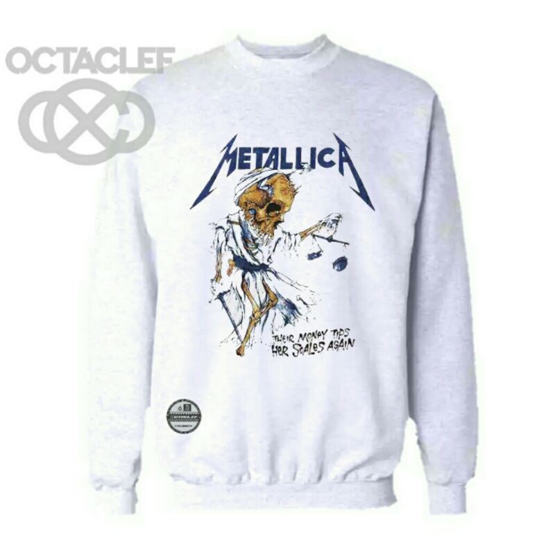 Crewneck metallica outlet