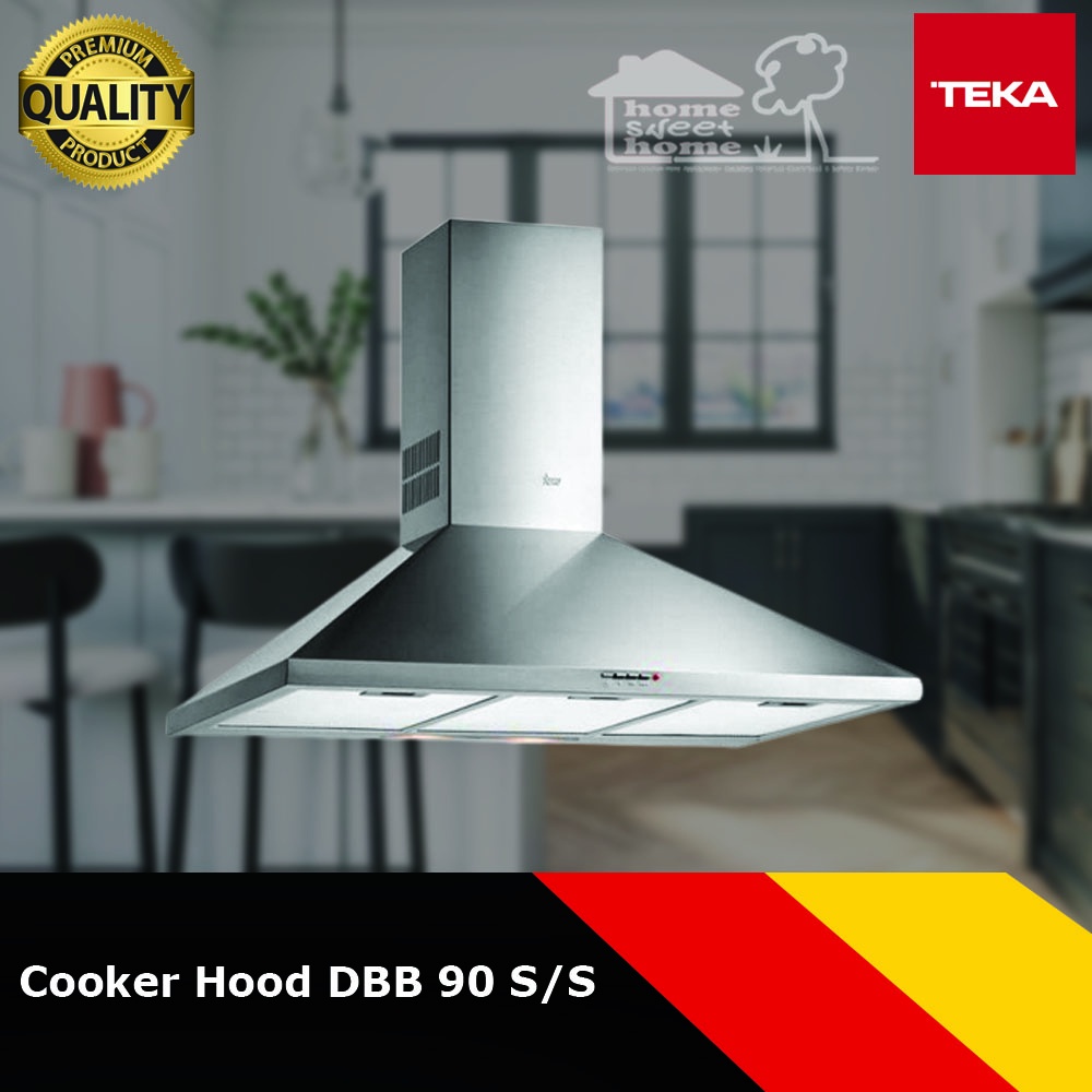 Jual Teka DBB 90 INOX 90cm Wall mounted Pyramid Cooker Hood | Shopee ...