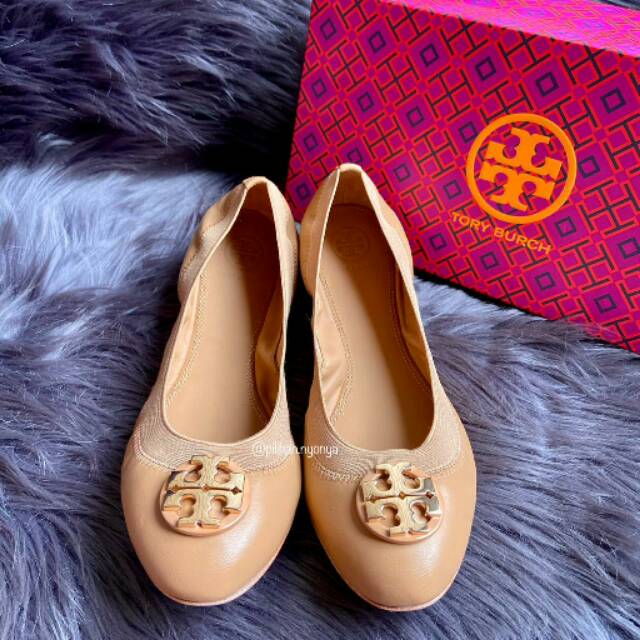 Tory burch claire discount elastic ballet flat