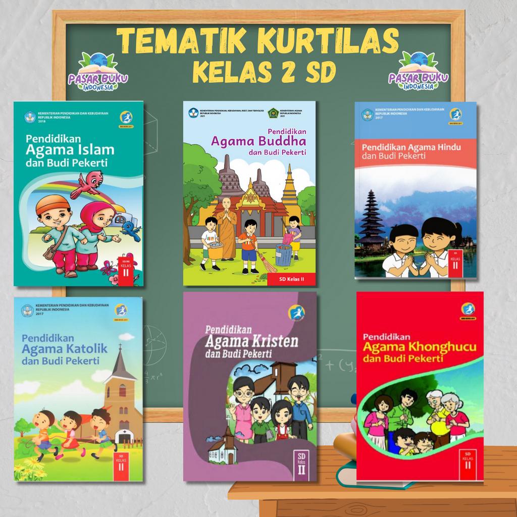 Jual Buku Pelajaran Kurikulum 2013 Kelas 2 Sd Pendidikan Agama Islam Kristen Katolik Buddha 5380