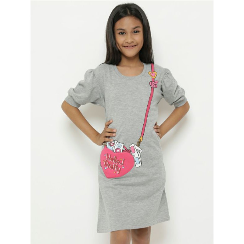 Aero Vest Midi Dress Anak Perempuan main image 1