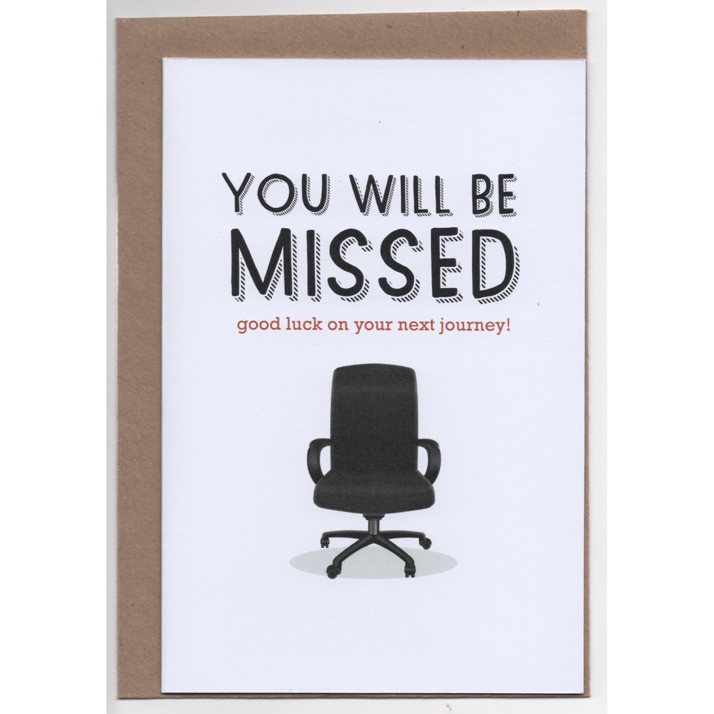 Jual Kartu Ucapan Perpisahan/Farewell Kolega/Teman Kantor | Folded