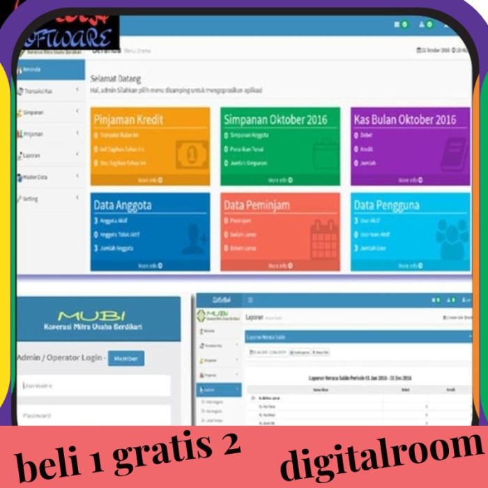 Jual Software Koperasi Simpan Pinjam Berbasis Web Full Version Shopee Indonesia 4850