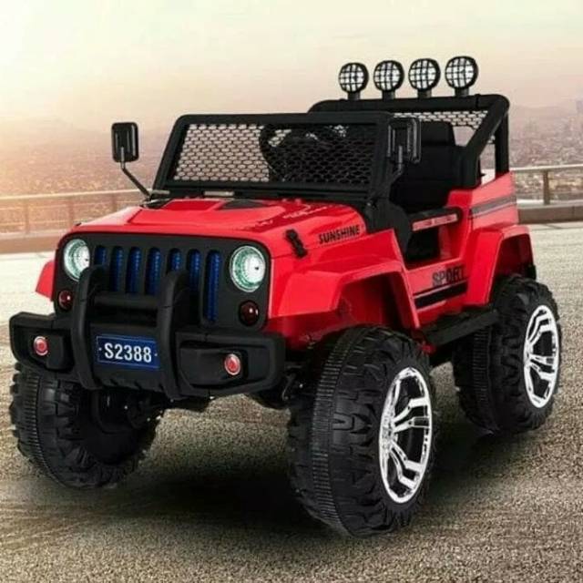 Jual MAINAN ANAK MOBIL AKI JEEP RUBICON (ADA TOKO OFFLINE SURABAYA