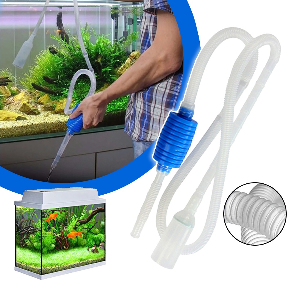 Jual Aquarium Siphon Fish Tank Syphon Vacuum Cleaner Pump Semiautomatic Water Change Changer