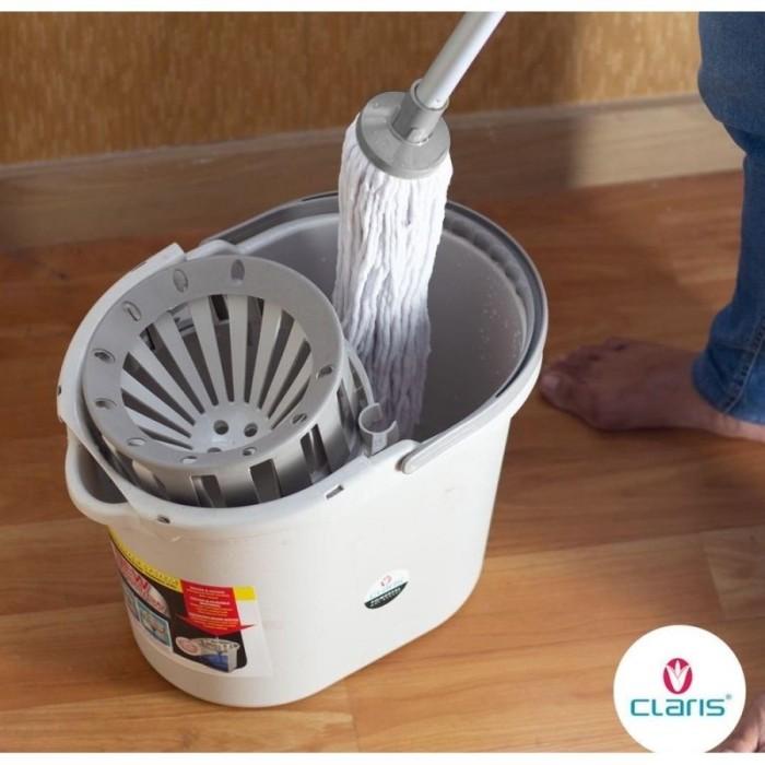 Jual Claris 3111 Ember Pel Powerpel Mop Bucket 13 Liter Ada Pemeras ...