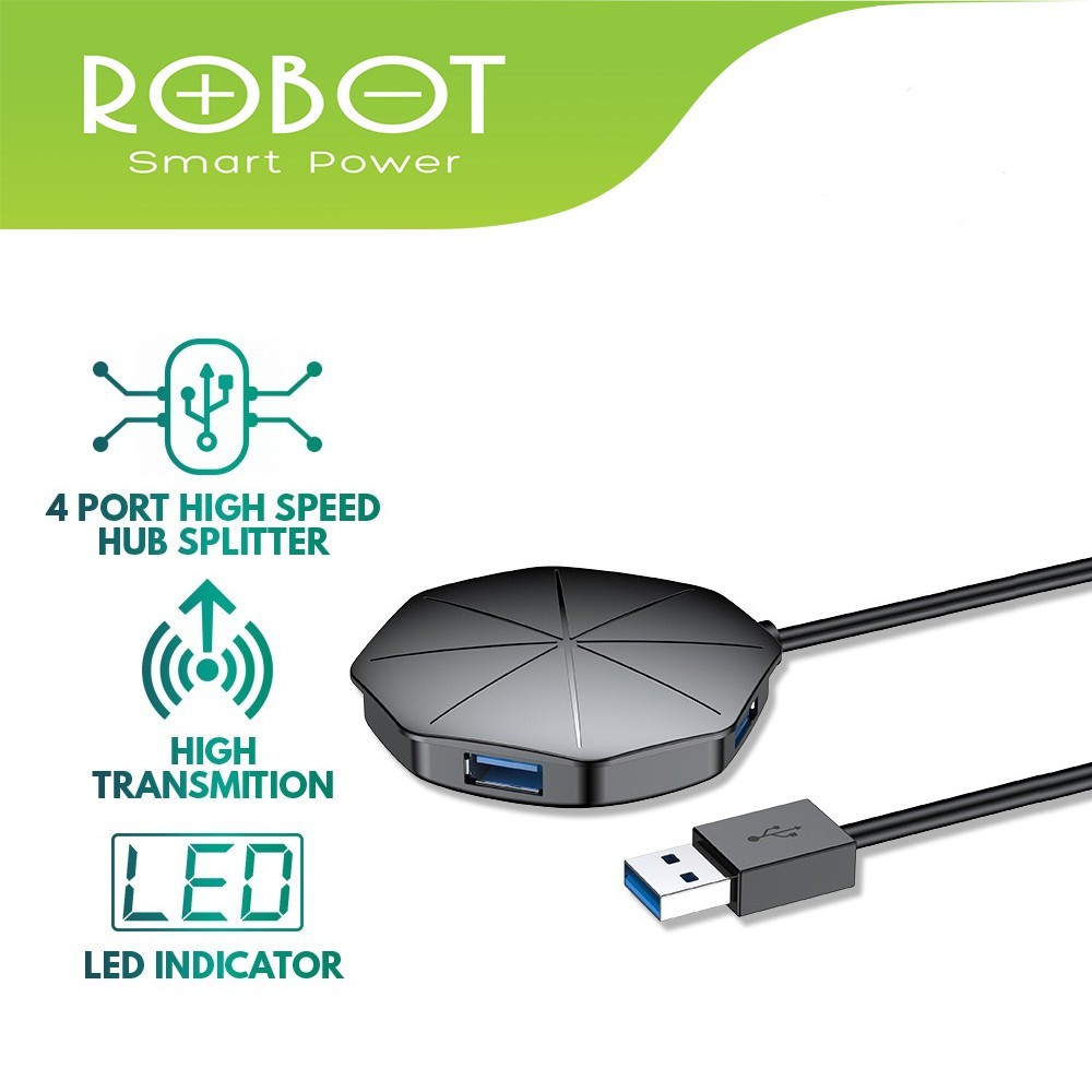 Jual [COD] USB HUB ROBOT H150 4-Port USB3.0 High Speed HUB Splitter ...