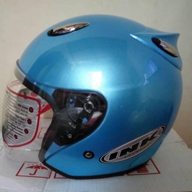 Jual Helm basic best ink centro_ice blue | Shopee Indonesia
