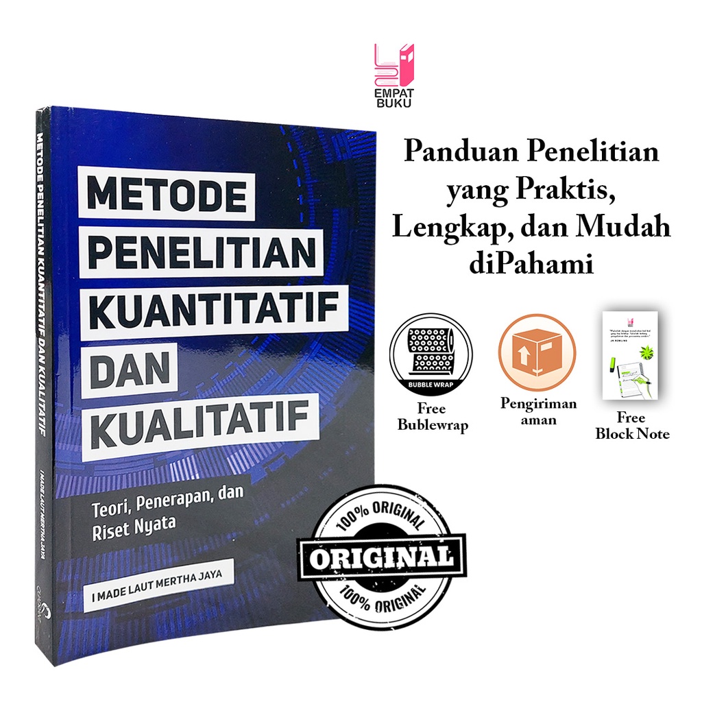 Jual METODE PENELITIAN KUANTITATIF DAN KUALITATIF: Teori, Penerapan ...