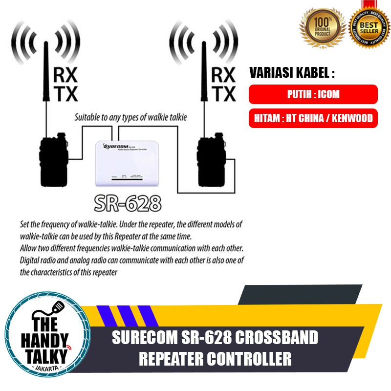 Jual Surecom SR-628 Crossband Repeater Controller - HT CHINAKENWOOD ...