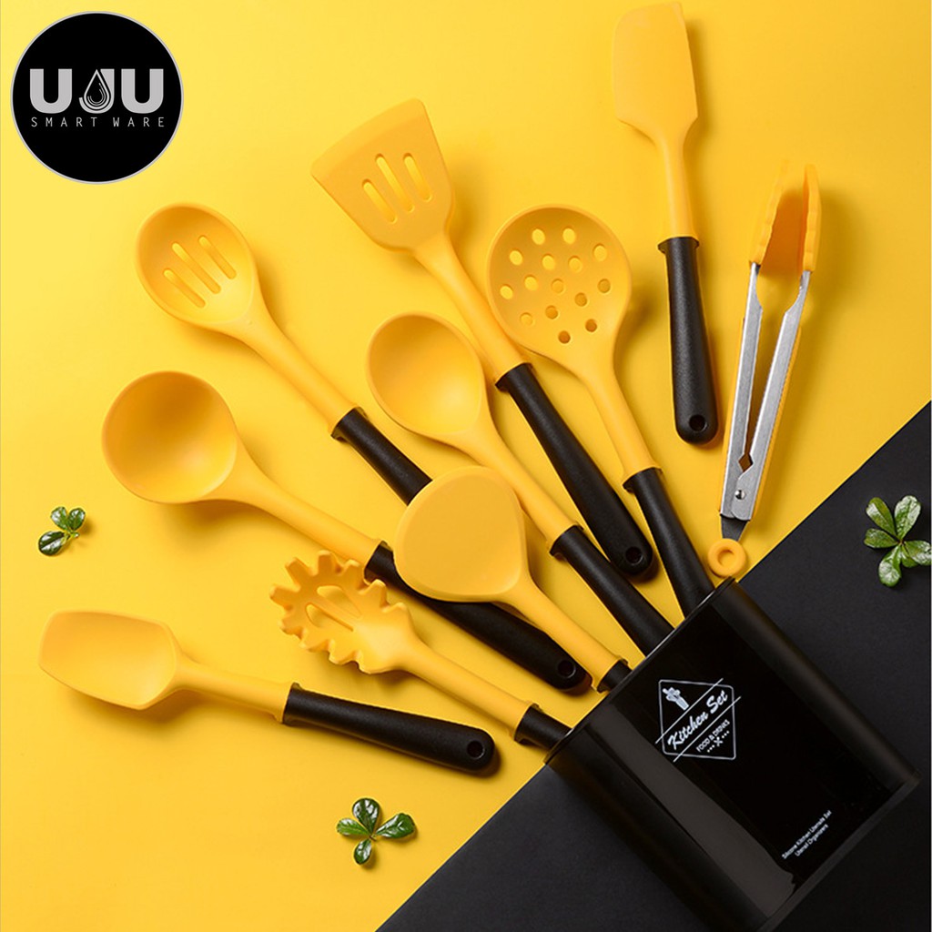 Jual Kitchen Cookware Spatula Spoon Set 11-piece Sutil set Soup Tool ...