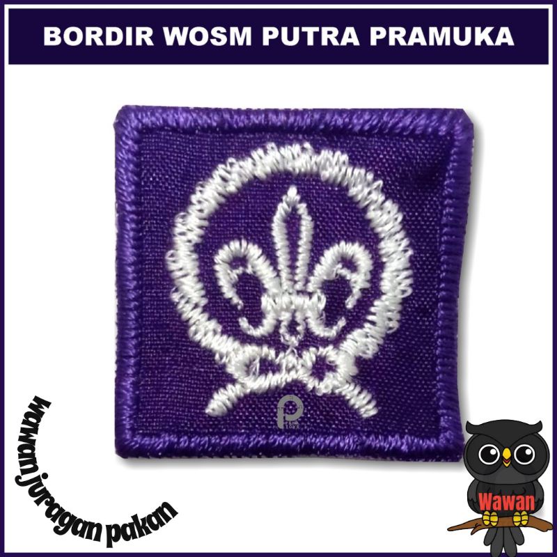 Jual Bed Bordir Wosm Pandu Atribut Pramuka Bordir Pandu Putra And Putri