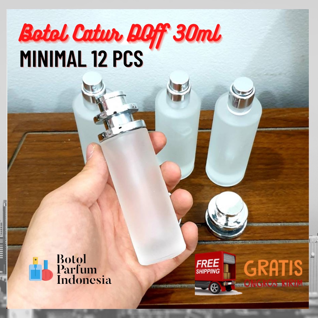 Jual Botol Parfum Spray Kaca Kosong Ml Catur Doff Ml Shopee