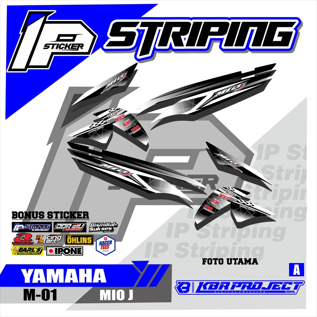 Jual (COD) stiker motor - striping mio j - motor yamaha - motor ...