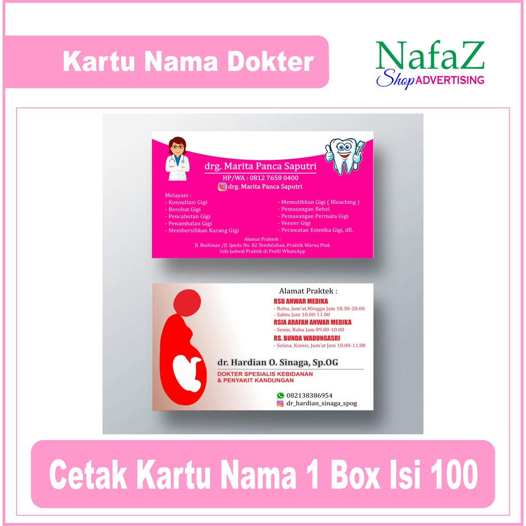 Jual Kartu Nama Dokter | Shopee Indonesia