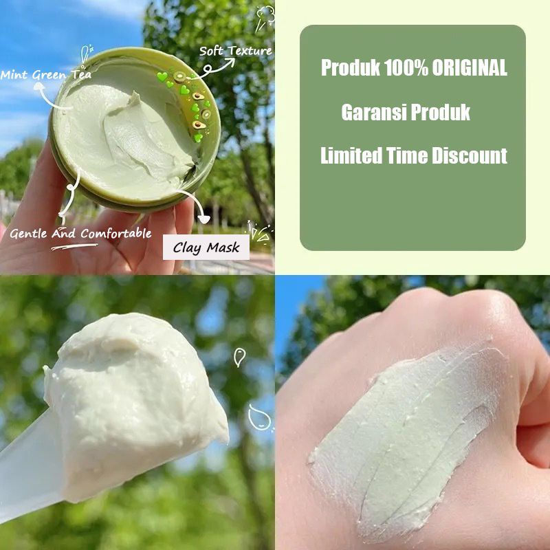 Jual GREEN TEA COOLING CLEANSING MUD MASK Shopee Indonesia