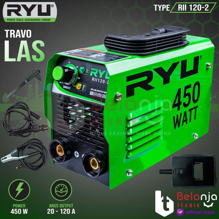 Jual Ryu Travo Las Inverter Rii 120 2 Igbt 450 Watt Mesin Trafo Las