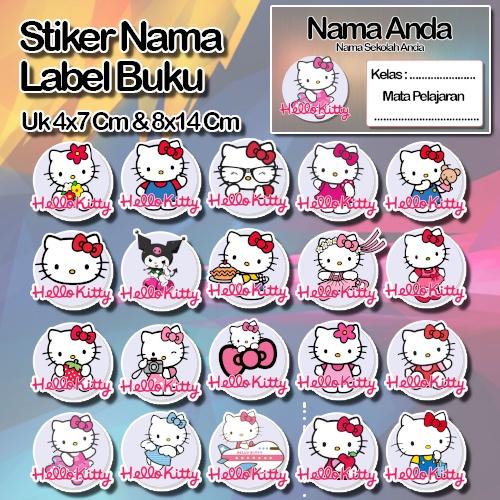 Jual Stiker hello kitty helo kity kiti animasi kucing lucu cute ...