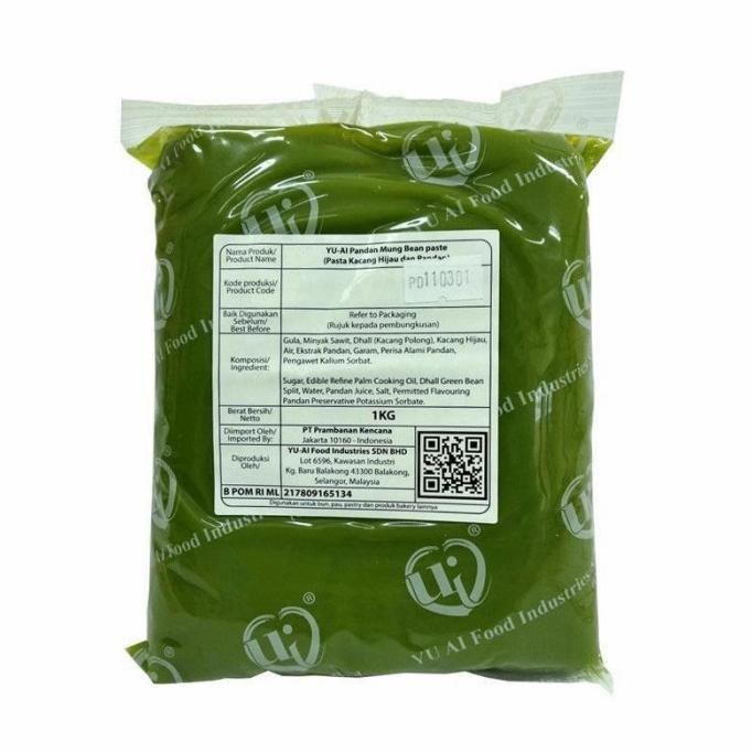 Jual YU AI - Pasta Filling Pandan 1Kg / Pandan mung bean | Shopee Indonesia