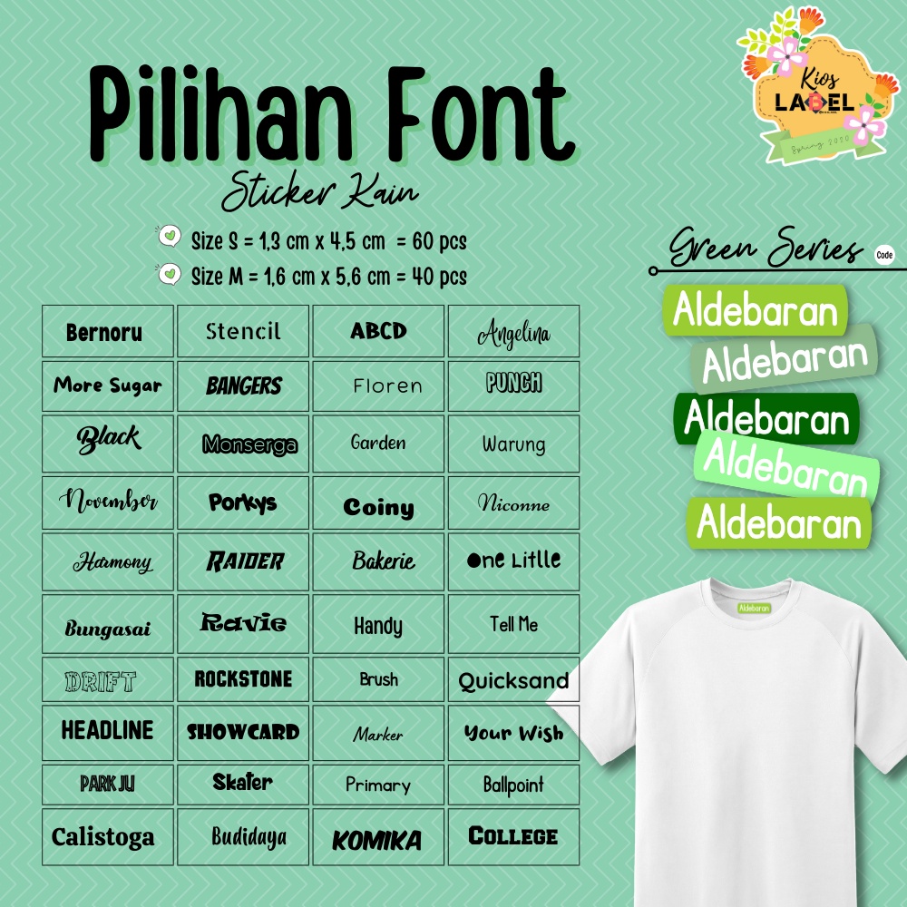 Jual Label Nama Baju BISA SATUAN, Label Nama Kain, Label Setrika, Iron ...