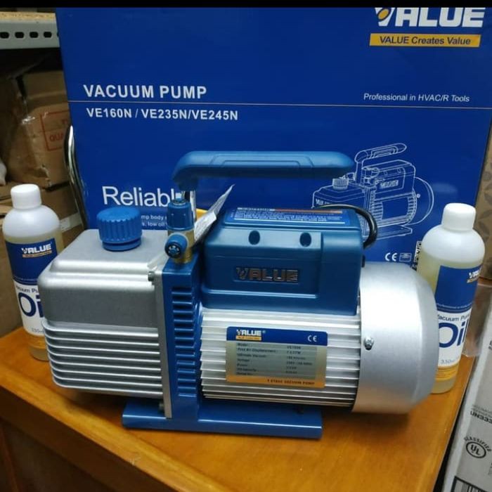 Jual Value Vacuum Pump VE160N 1/2hp VE-160 include Pompa Vacum | Shopee ...