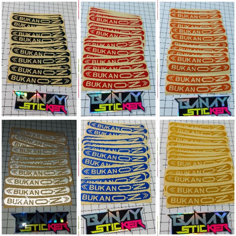 Jual STICKER VELG BUKAN OZ CUTTING | Shopee Indonesia