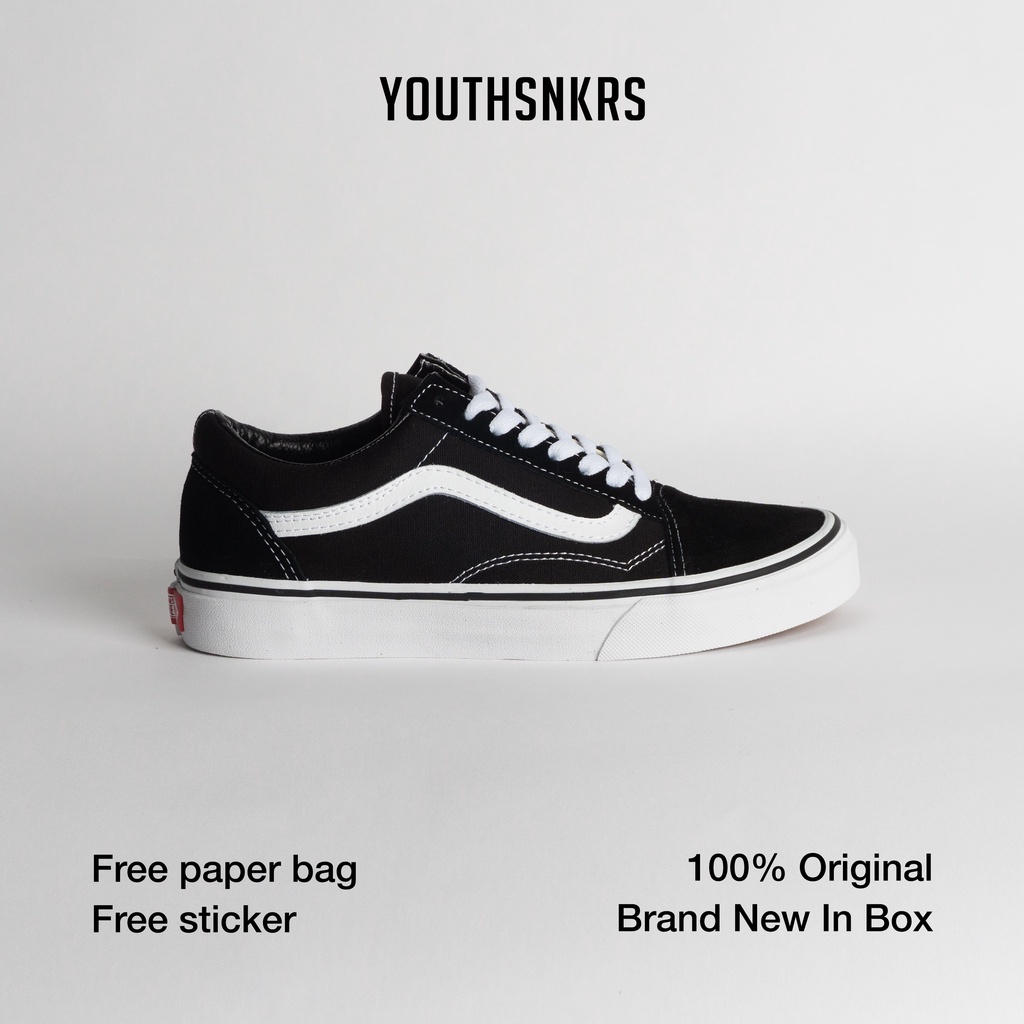 Jual [SALE] VANS OLD SKOOL CLASSIC BLACK/WHITE | VANS ORIGINAL 100% ...